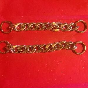 Jibbitz shoe charms chains qty 2 silver